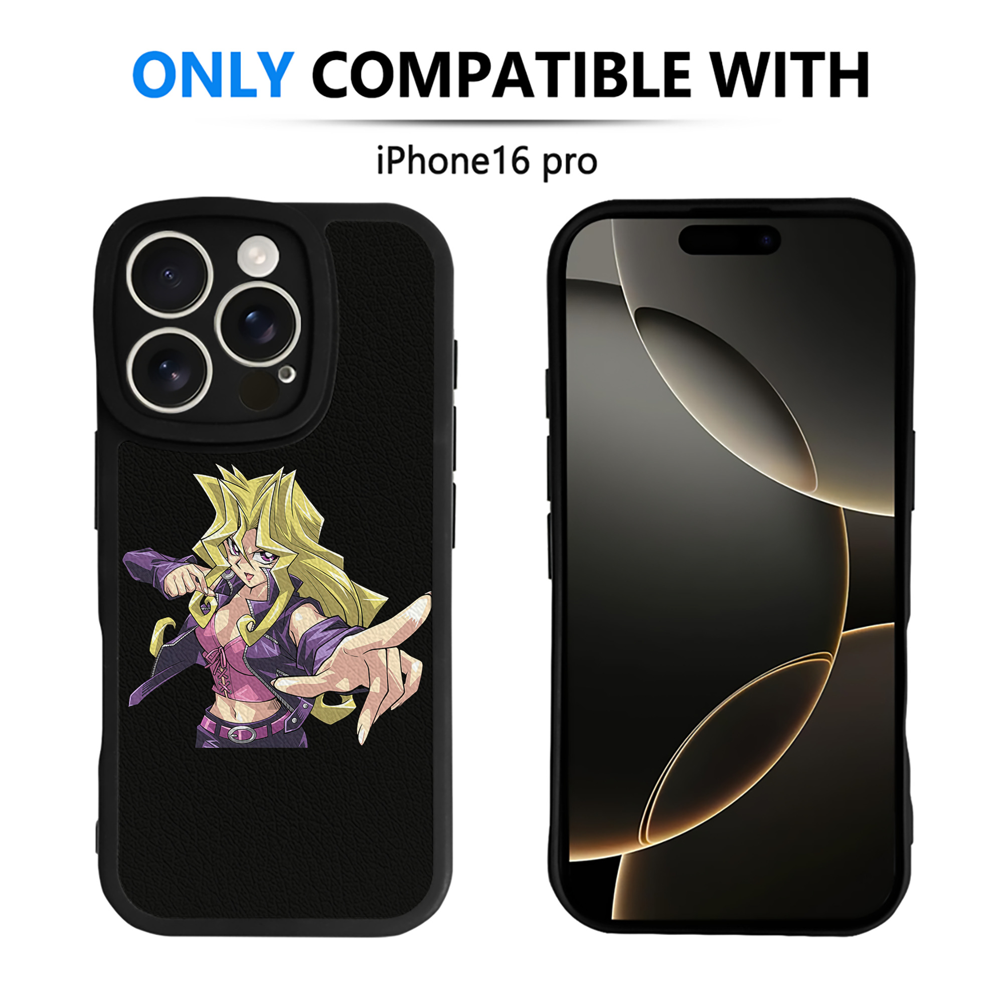 遊☆戯☆王 Yu-Gi-Oh! 【iPhone 16シリーズ対応】シリコンスマホケース（レザー調） 材質：シリコン